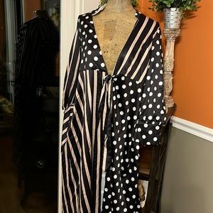 Alpha & Omega silk sexy robe shirt